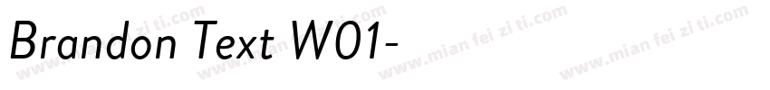 Brandon Text W01字体转换